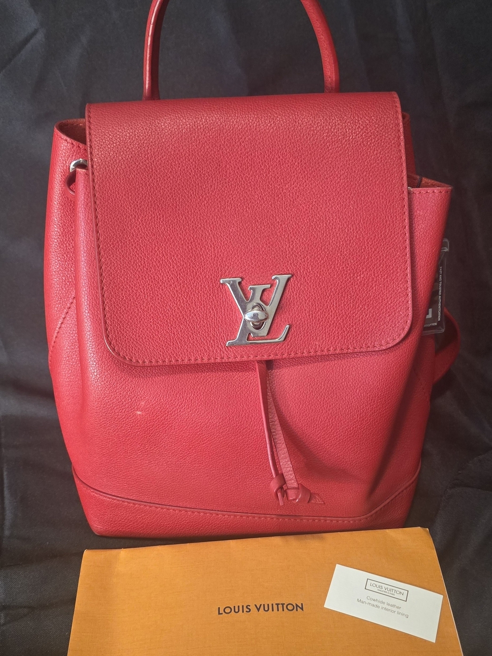 Louis Vuitton Lockme Calfskin Leather Backpack